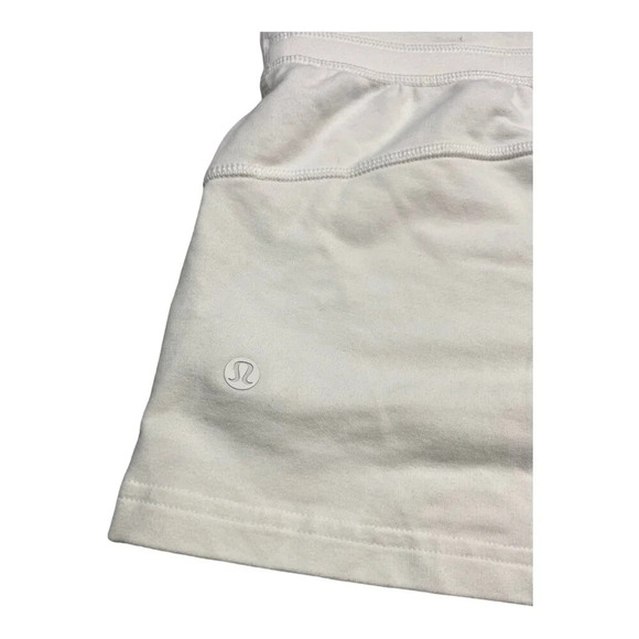Lululemon Loop Back Short (2") White-sz 4 - Picture 7 of 8